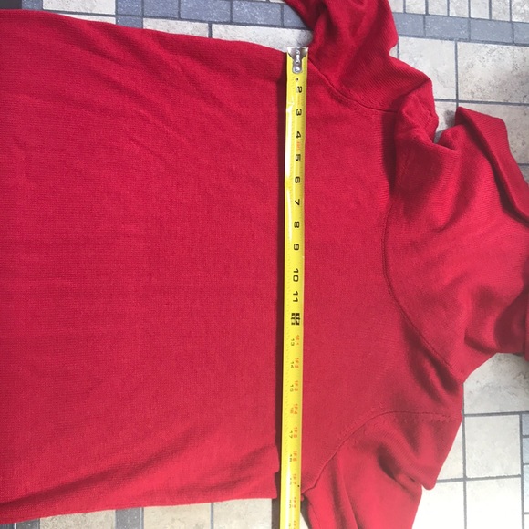 Lauren Ralph Lauren Red Cowl Neck Sweater - Picture 10 of 12